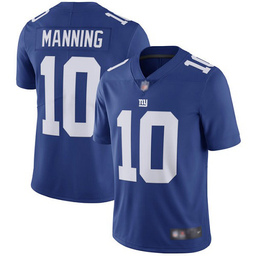 Men New York Giants #10 Eli Manning Royal Blue Team Color Vapor Untouchable Limited Player Football NFL Jersey->new york giants->NFL Jersey